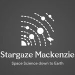 Stargaze Mackenzie logo featuring a stylized solar system and the subtitle “Space Science Down to Earth.
